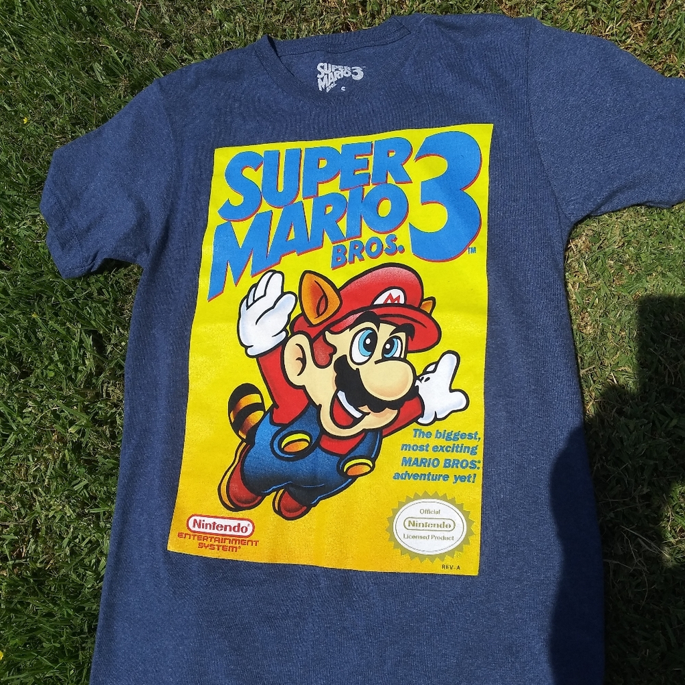 "Super Mario Brothers 3" Grey T-shirt